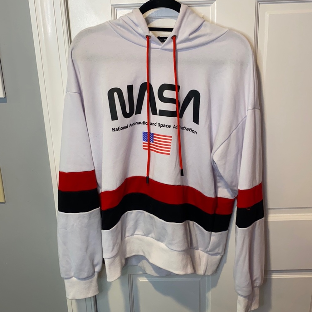 Nasa Medium White Hoodie
